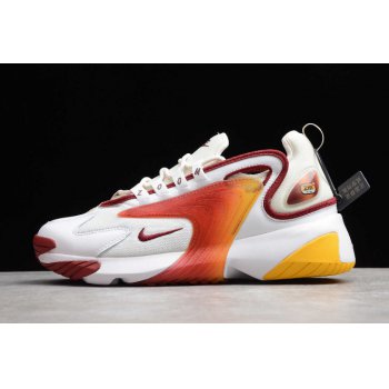 2019 Nike Zoom 2K White Team Red-Light Orewood Brown AO0269-103 Shoes